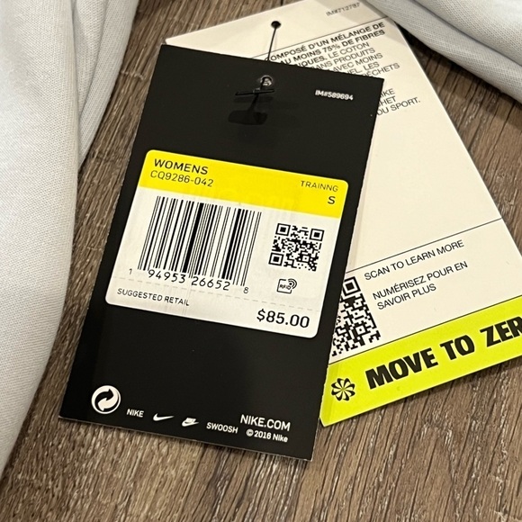 NWT Small Nike Training Maternity Tube Collar Reversible Dri-Fit Sweater - Picture 4 of 6